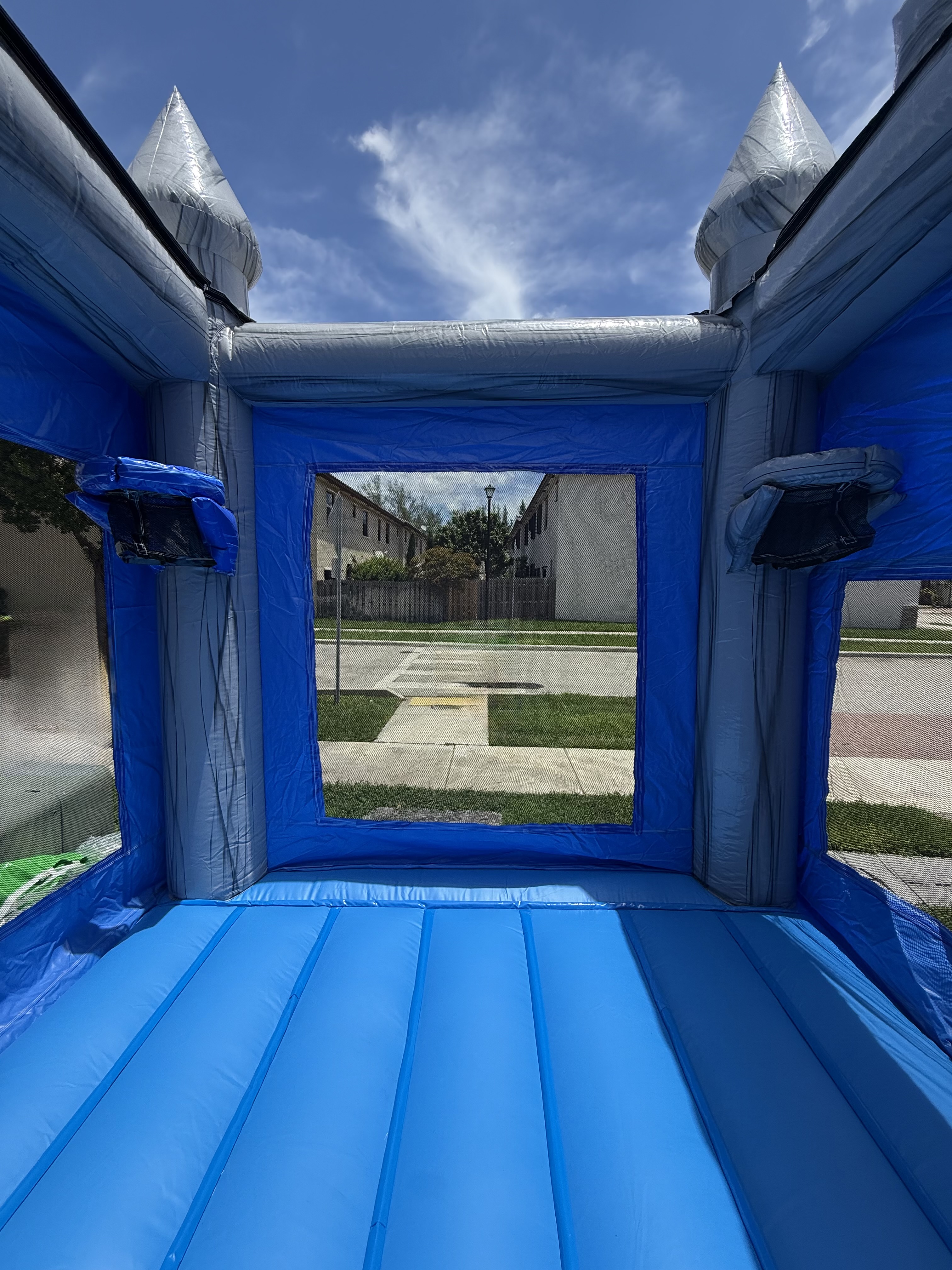 Castle Double Slide Bounce House View